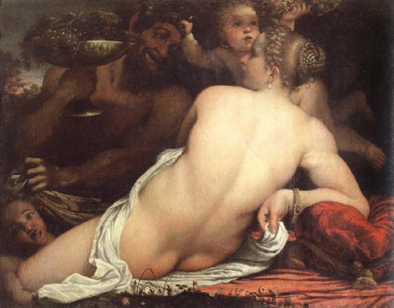  venus with a satyr and cupids